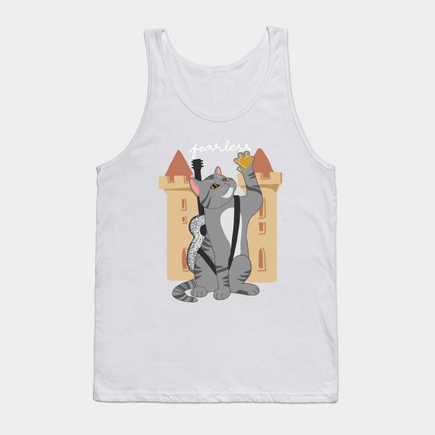 FEARLESS CAT ERA Tank Top by ulricartistic